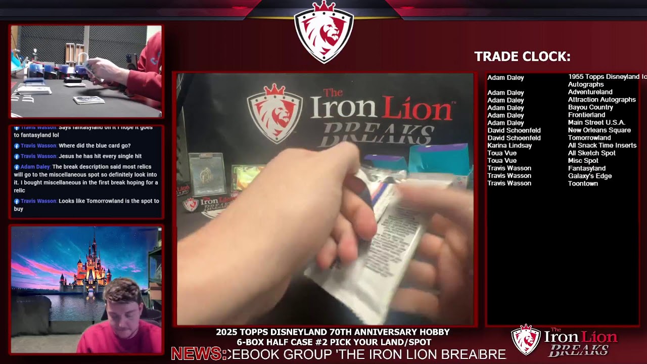 2025 Topps Disneyland 70th Anniversary Hobby 6-Box Half Case #2 Pick Your Land/Spot