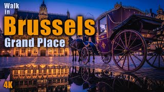 Brussels Belgium Walking Tour 2025 🇧🇪 | Grand Place at Its Best (4K HDR)