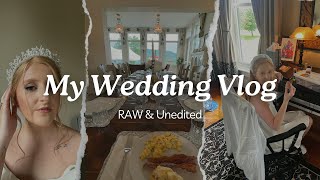 OUR WEDDING DAY VLOG | Unedited "At Home" Video