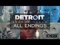 Detroit: Become Human ¦ &#39;Kara Captured&#39; ALL ENDINGS (PC,PS4) 60fps |【XCV//】