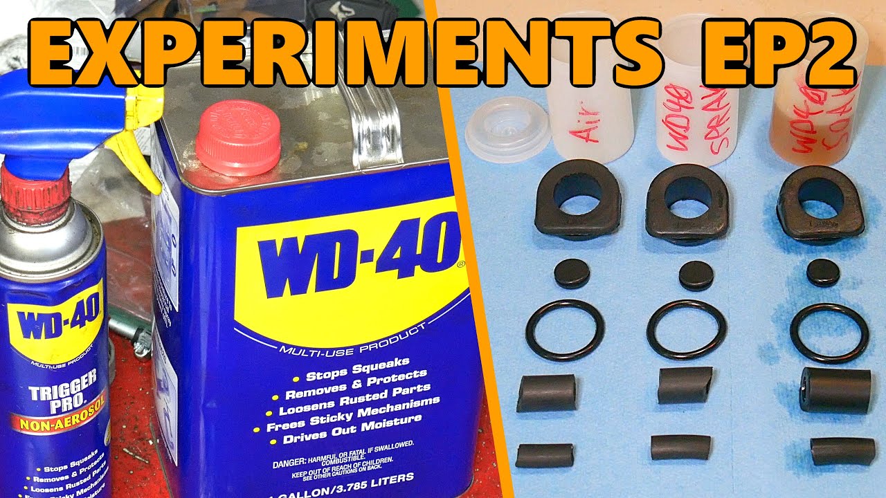 rubbers auto insmeren wd40