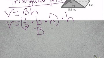 Volume of rectangular and triangular prisms