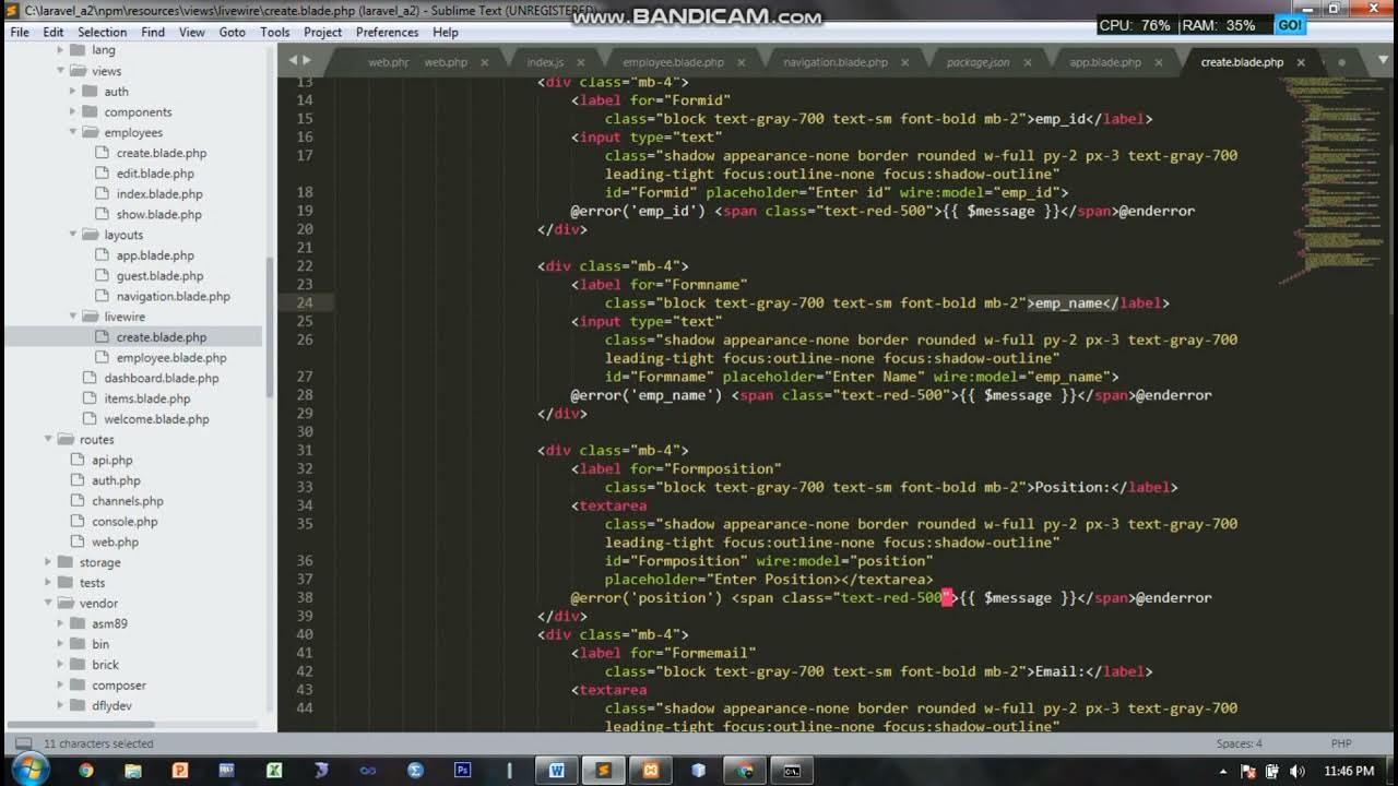 CRUD Employee dengan Menggunakan Laravel Breeze & Livewire - YouTube