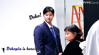 大谷翔平、“愛犬”デコピンをお茶目な顔で呼びかける！「Deko！」“ドジャースカラー”のネクタイで登場！ECC 新TV-CM『未来へ、翔け。』篇＆メイキング映像公開