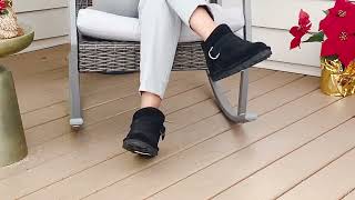BEARPAW Petite Suede Boot with NeverWet Technology