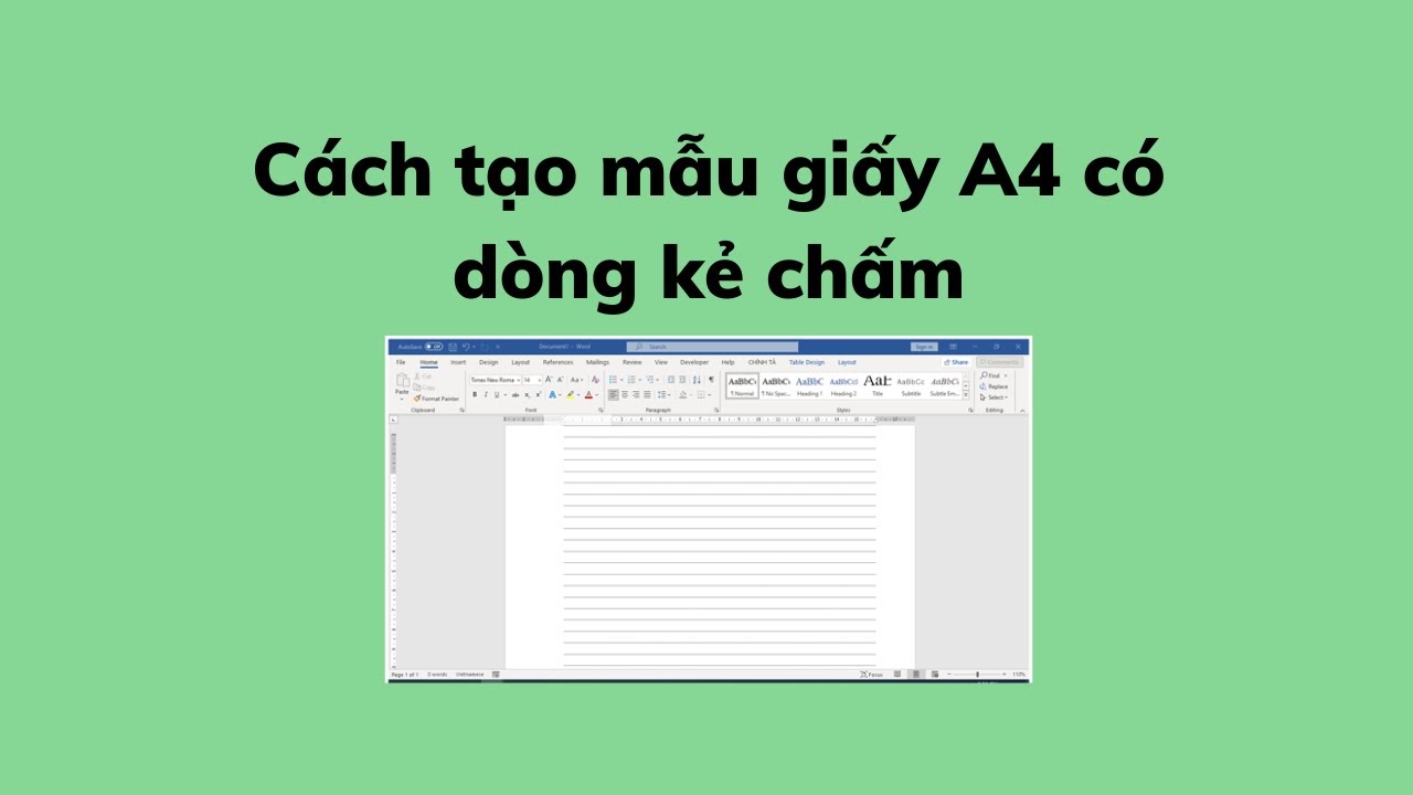 Cách tạo nên khuôn mẫu giấy má A4 sở hữu dòng sản phẩm kẻ chấm - YouTube