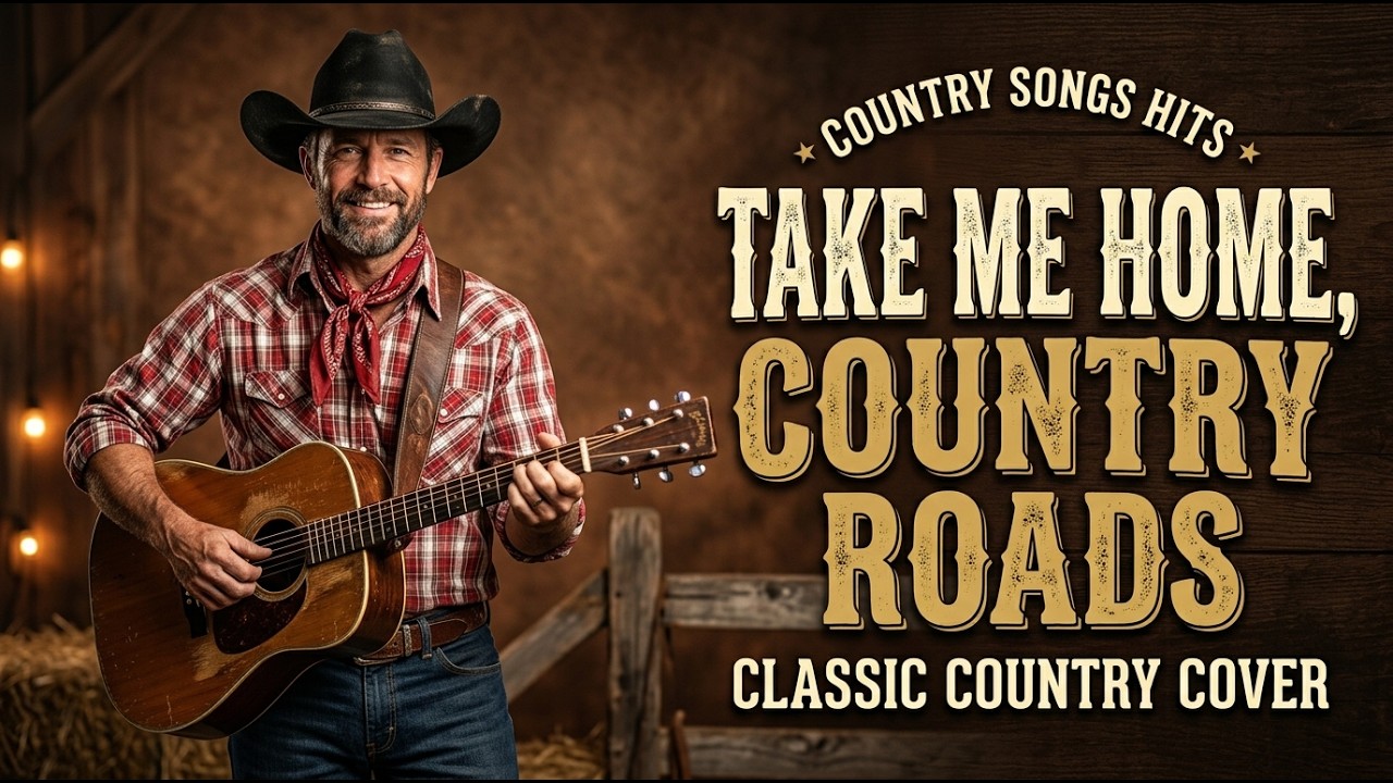 Take Me Home, Country Roads  (With Lyric ) | Classic Country Cover