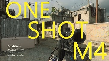ONE SHOT M4 iS iNSANE | Best M4 Setup Modern Warfare Multiplayer