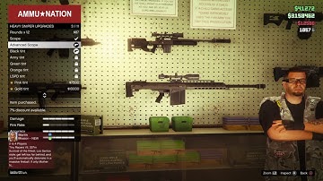 Grand Theft Auto V Online attaching the advanced scope