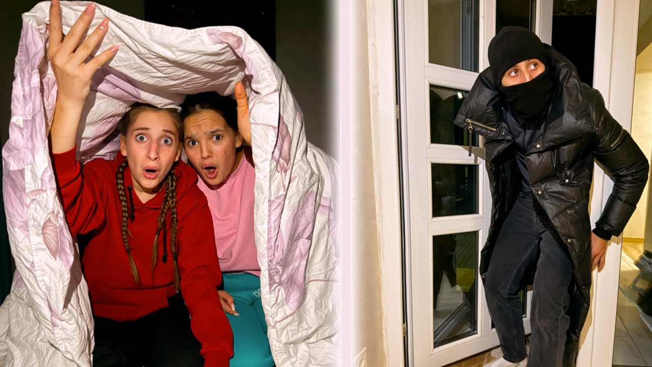 Hoțul vrea să FURE FETELE🤯 Ce au FĂCUT ele SINGURE ACASĂ ? 😱