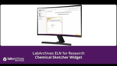 ELN for Research - Chemical Sketcher Widget