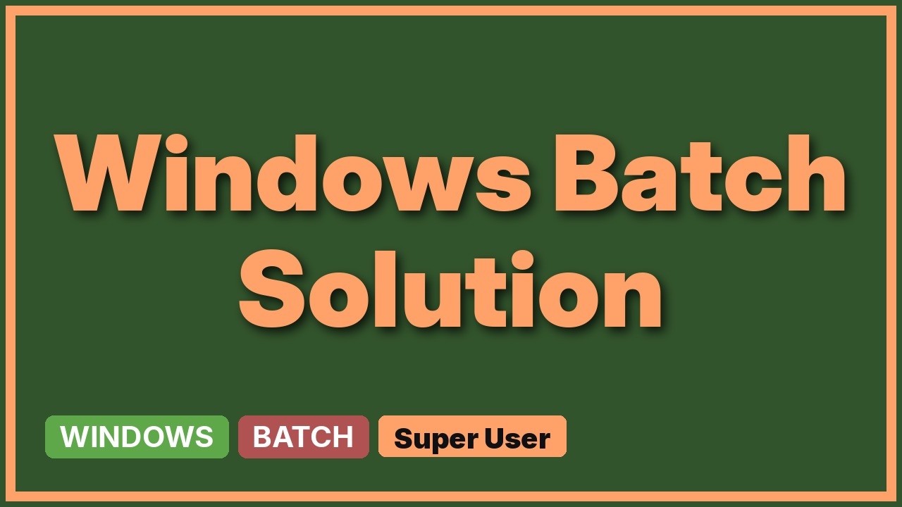 In Windows, a batch file with a recursive for loop and a file name ...