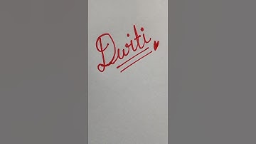 ✨ Cursive Name Art | Stylish Name Writing in Cursive | Calligraphy for Beginners #shorts #Dwiti