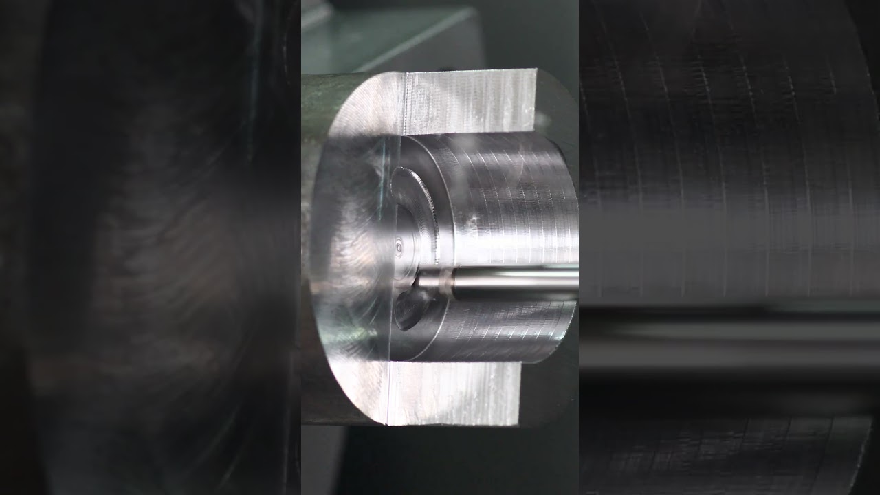 We made a smile with high feed machining!  