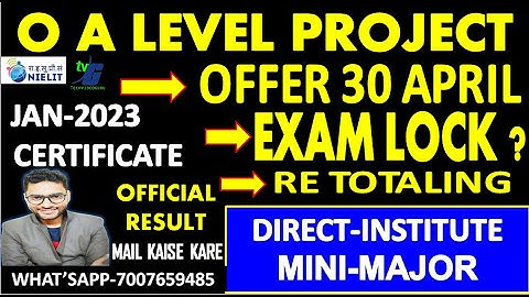 O Level Result Download | O A level project Offer Certificate Exam Lock Re totaling OFFICIAL RESULT