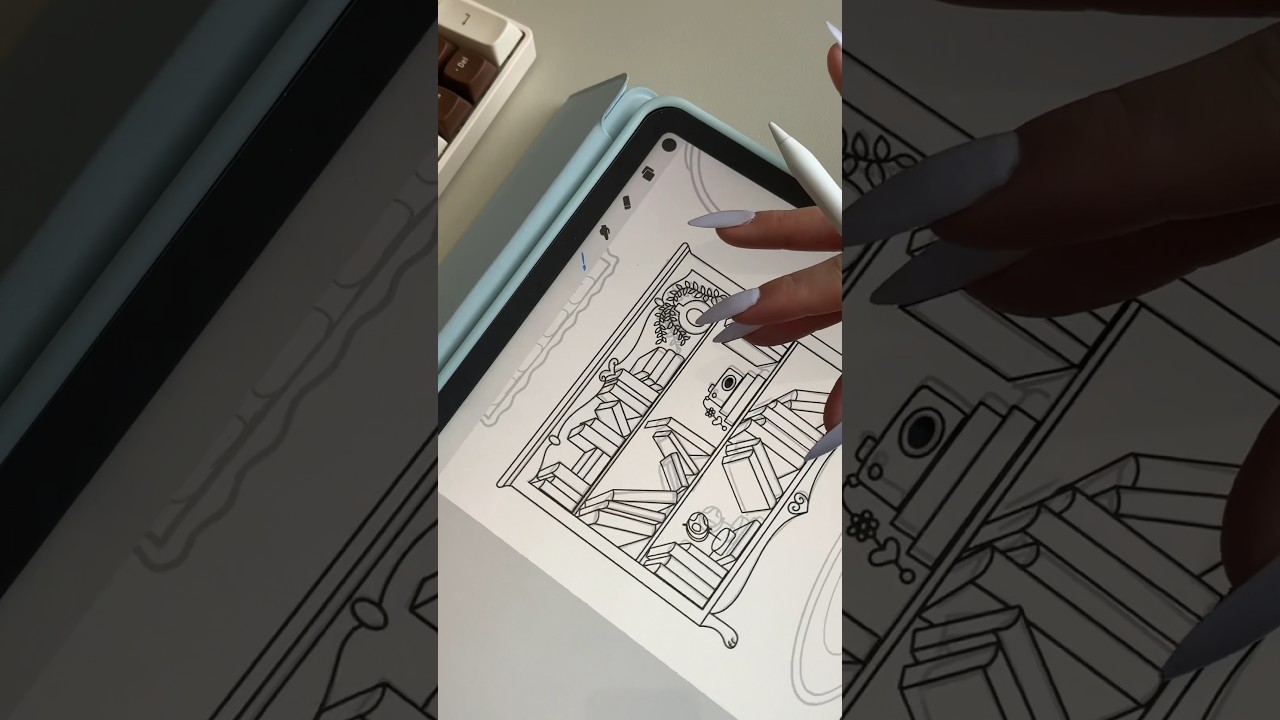 Let’s draw a coloring page 