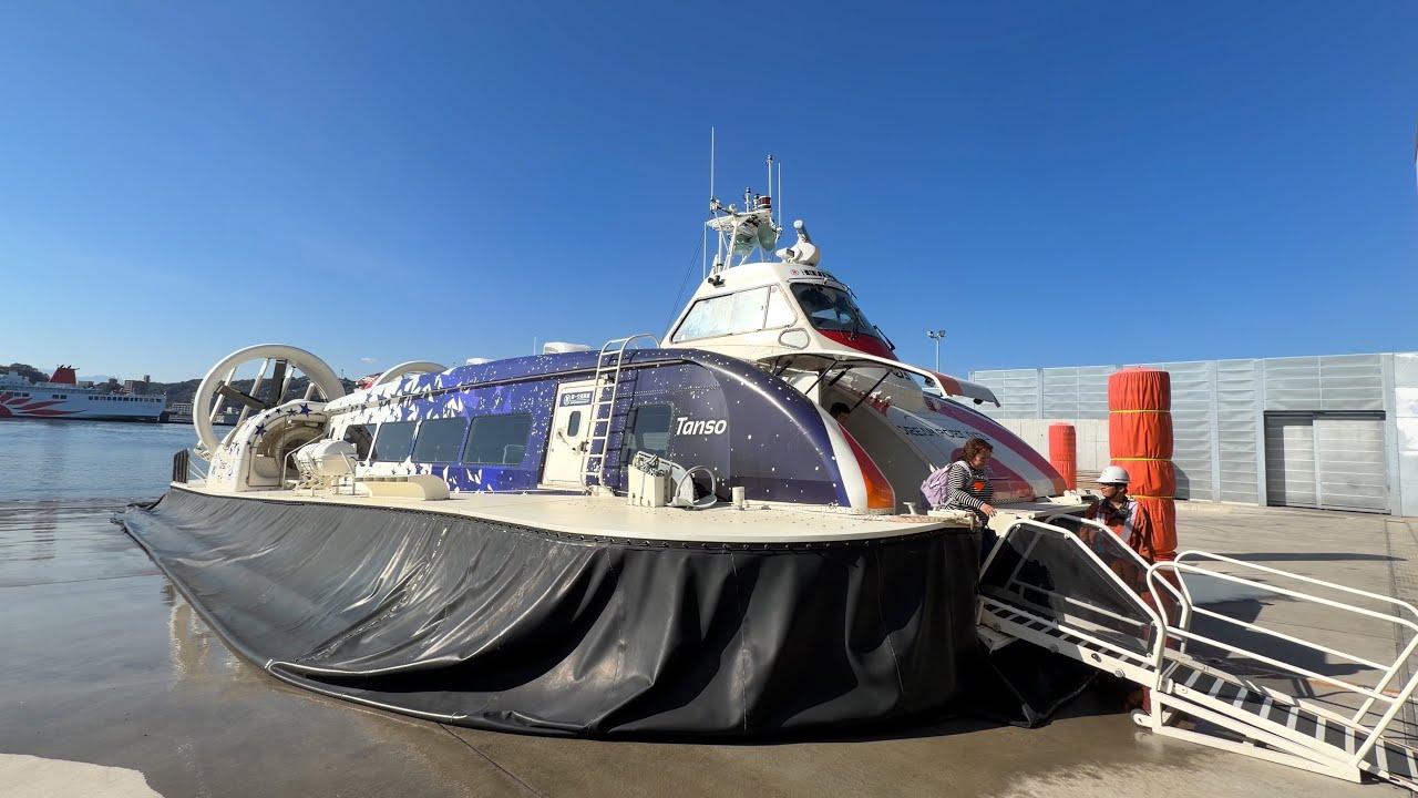 Посадка на судно на воздушной подушке! Один из двух единственных маршрутов в мире