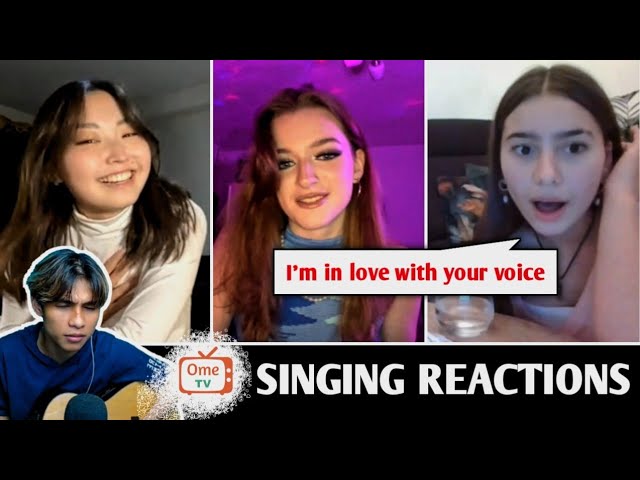 Semua wanita ini kagum setelah di nyanyiin | SINGING REACTIONS OmeTV class=