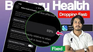 Fixed My iPhone Battery Health is Dropping Fast | How To Maintain iPhone Battery Health [ iOS 26 ] 