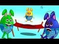 BUNNY EASTER EGG S FINGER FAMILY PLAYING TRAMPOLIAN