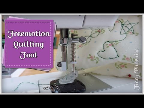 How to Use a Quilting Foot:: by Babs at Fiery Phoenix