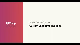 Custom Endpoints and Tags