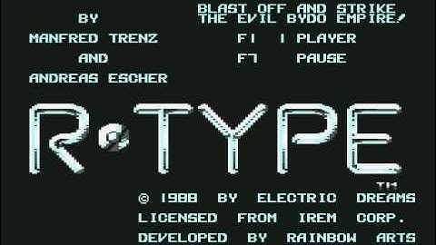 R-type c64 title tune