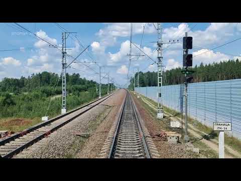 Видео из кабины Ласточки по маршруту Сосново - Приозерск. Карельский перешеек, Ленинградская обл.