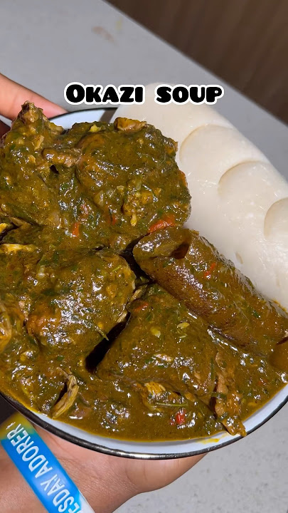 How to make OKAZI SOUP 🤤 #nigeriancuisine #okazisoup #afang #nigerianmeals