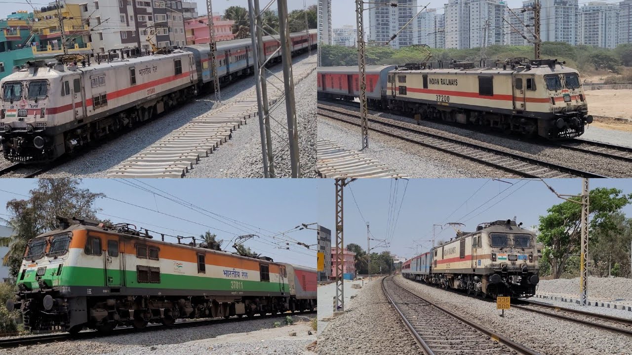 Mega compilation of high speed Train of Indian Railways one by one crossing 4K 60FPS. Episode 01