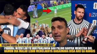 Kaget Messi Tolak MVP Demi Tim, Scaloni Nangis!! Sebut GOAT Ga Mau jd Pahlawan usai Hattrick