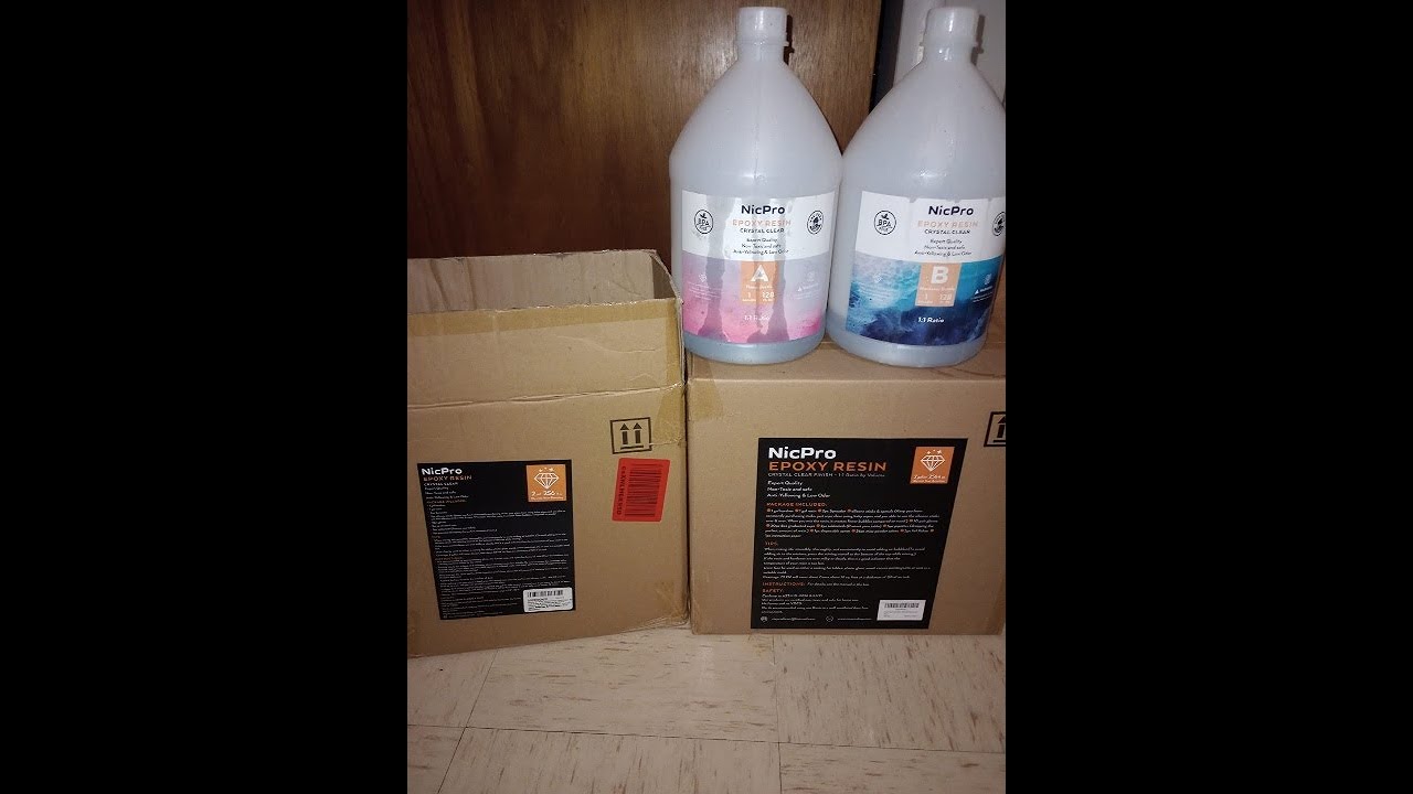 Nicpro 1 Gallon Crystal Clear Epoxy Resin Kit, High Gloss & Bubbles Free  Art Resin Supplies f Review 