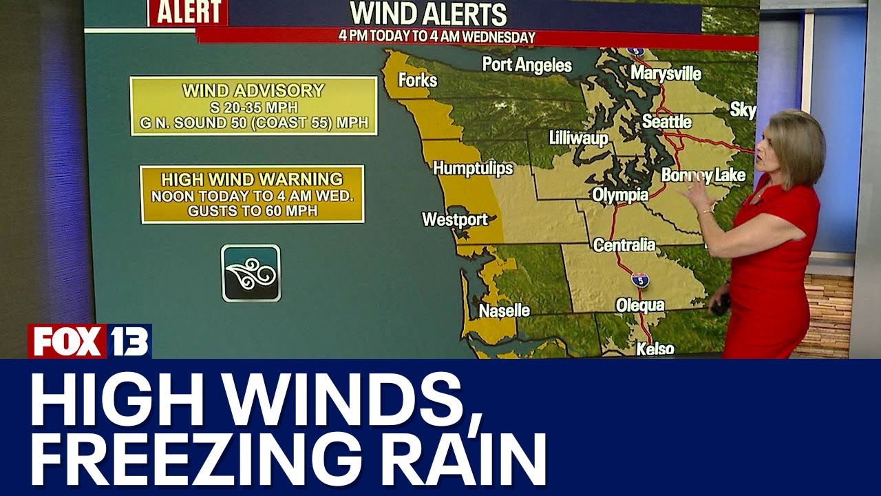Seattle weather: Highs winds, freezing rain at mountain passes | FOX 13 ...