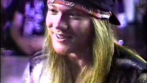 Guns + Roses ~ 1989 MTV Rocumentary ~ Axl Rose + Slash
