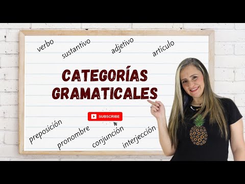 CATEGORÍAS GRAMATICALES  ✅ CON EJEMPLOS 🔴