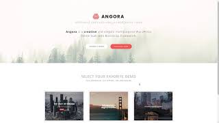 Angora - Responsive One Page Parallax WordPress Theme      Malone Qui