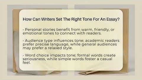 How Can Writers Set The Right Tone For An Essay? - The Prose Path