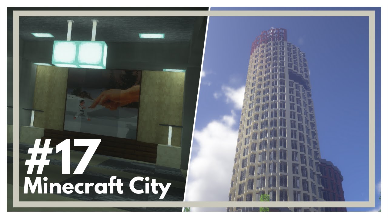 Minecraft City Build #17 - City Bank - Timelapse - YouTube