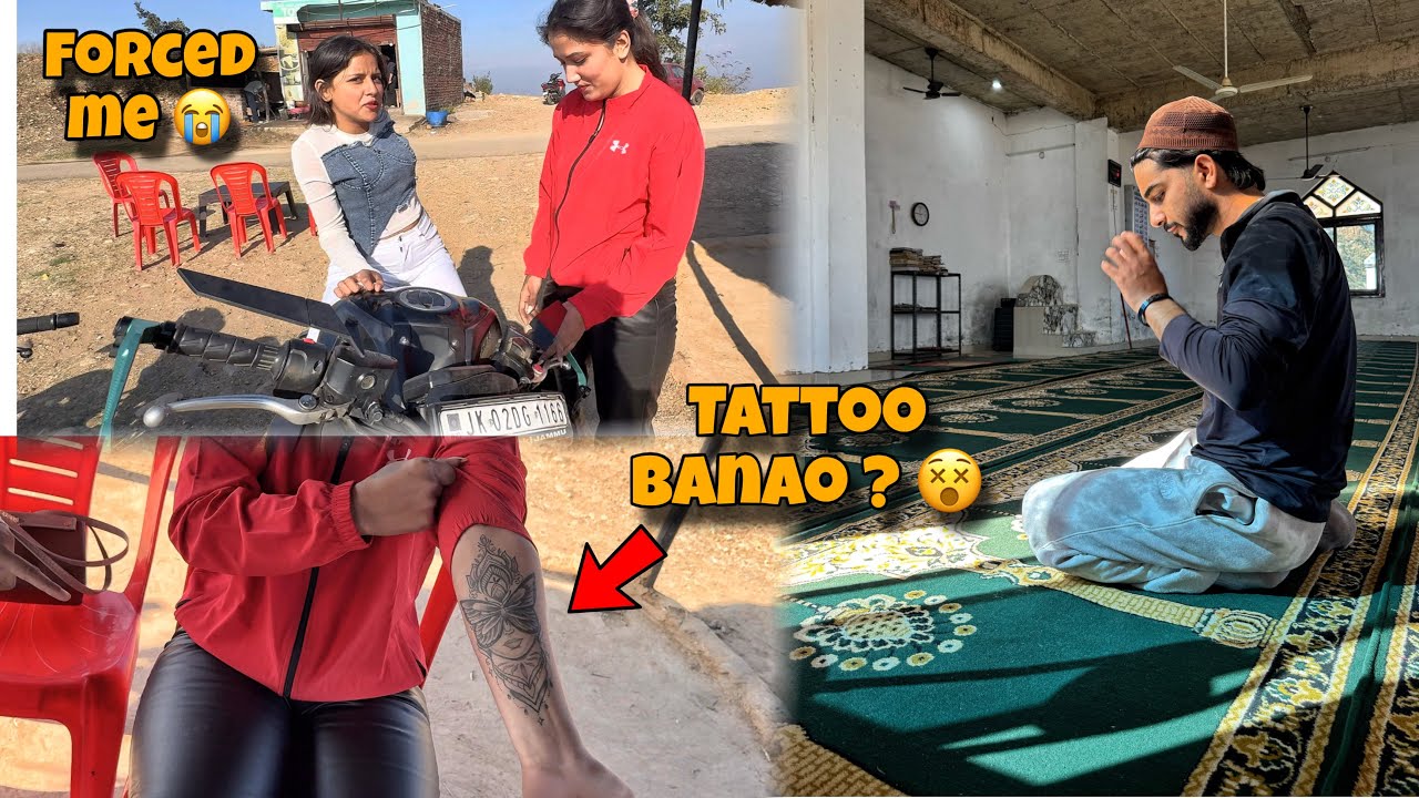 Muslim Hoke Mujha Tattoo Banwa Na Chaye 😟 ? She Forced Me 🙏🏻 Boycott Girls 😵‍💫❌