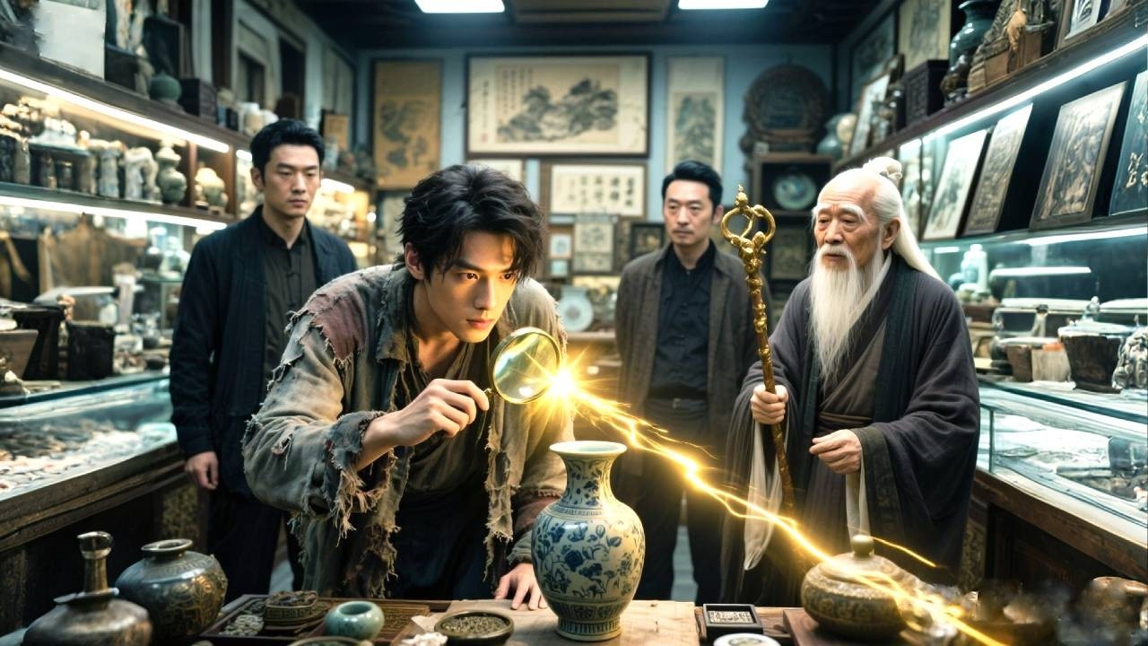 窮小伙被拜金女退婚後慘遭毒打，竟意外激活神瞳血脈一朝成為繼承人，利用鑒寶能力分分鐘拿下億萬訂單被各大財團瘋搶！ 