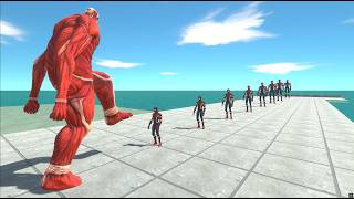 Spider Man vs Colossal Titan | ARBS Epic Fight - ANIMAL REVOLT BATTLE SIMULATOR screenshot 4