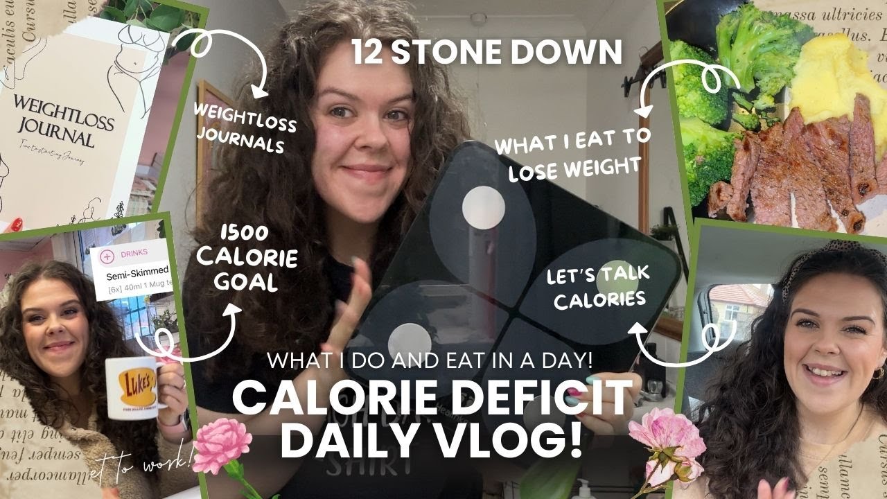 Calorie Deficit Daily Vlog - What I Do and Eat in a Day! 1500 Calories ...