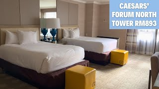 Forum North Tower CAESARS ATLANTIC CITY Room Tour and Review