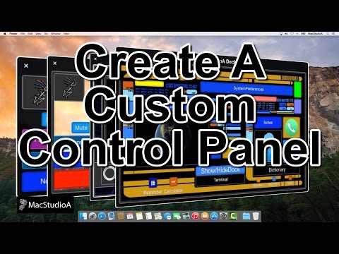 Create a Control Panel on Mac OS X Yosemite