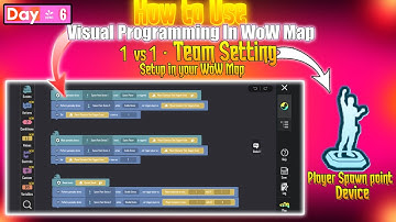 Day 6 | How to use visual programming in wow map | LEGEND OP | #pubgmobile #legendop #pubgmwow
