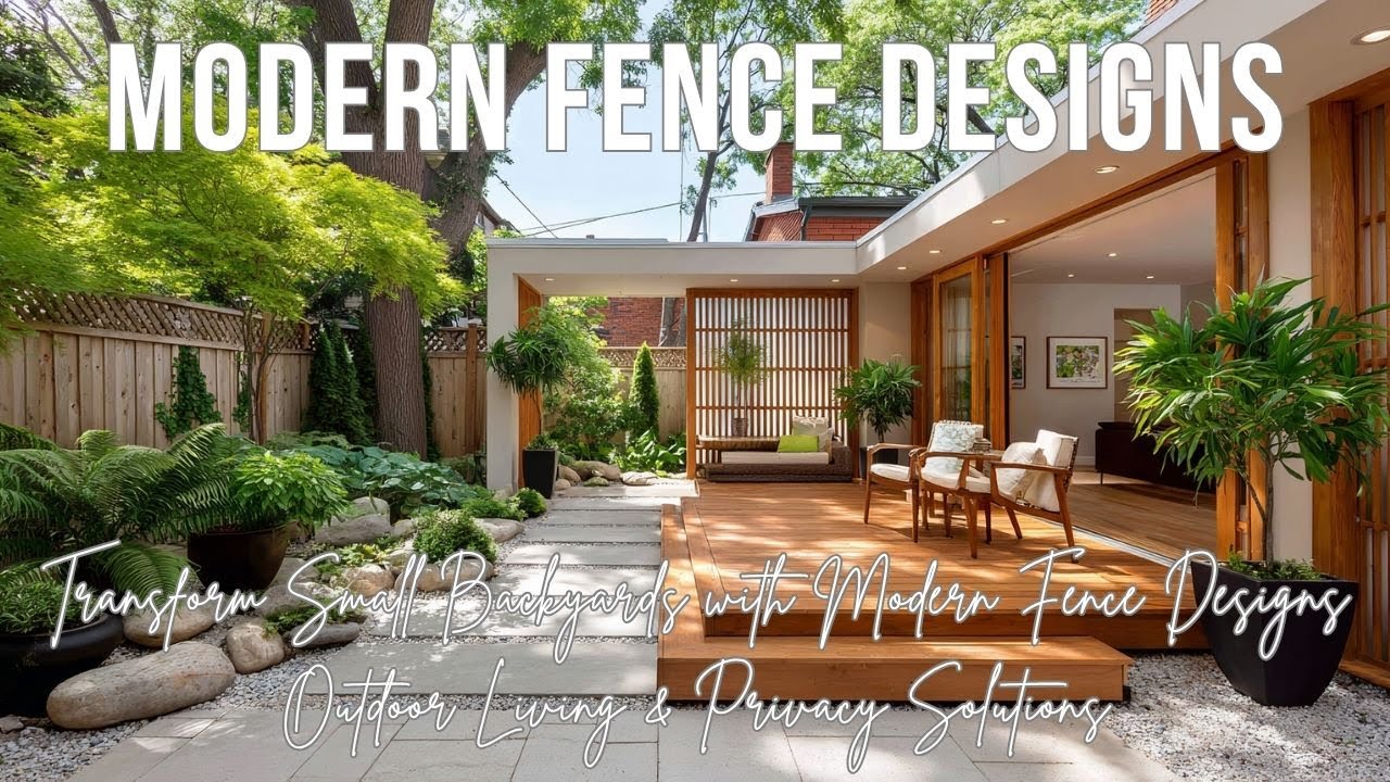 Transform Small Backyards with Modern Fence Designs | Outdoor Living & Privacy Solutions