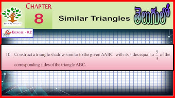 Construct a triangle shadow similar to the given ABC with its sides equal to 5/3 by@D.Yesuratnam_sir