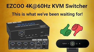 EZCOO 4K 4 unit KVM Switcher with USB 3 sharing port... finally!