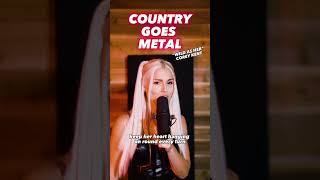 Country Goes Metal @Coreykentofficial #Music #Song #Cover #Fun #Song #Singer #Makeup #Metal #Rock