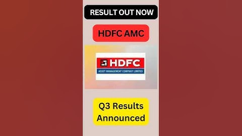 HDFC AMC Q3 RESULT | HDFC AMC SHARE NEWS #yt #shorts #share